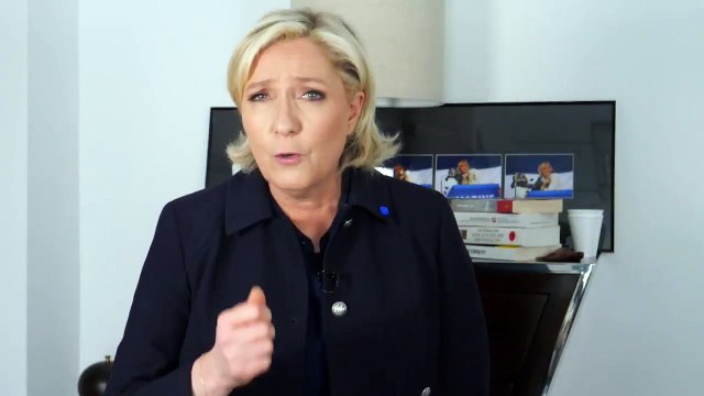 Marine Le Pen exhorte les électeurs de La France insoumise à faire barrage à Macron