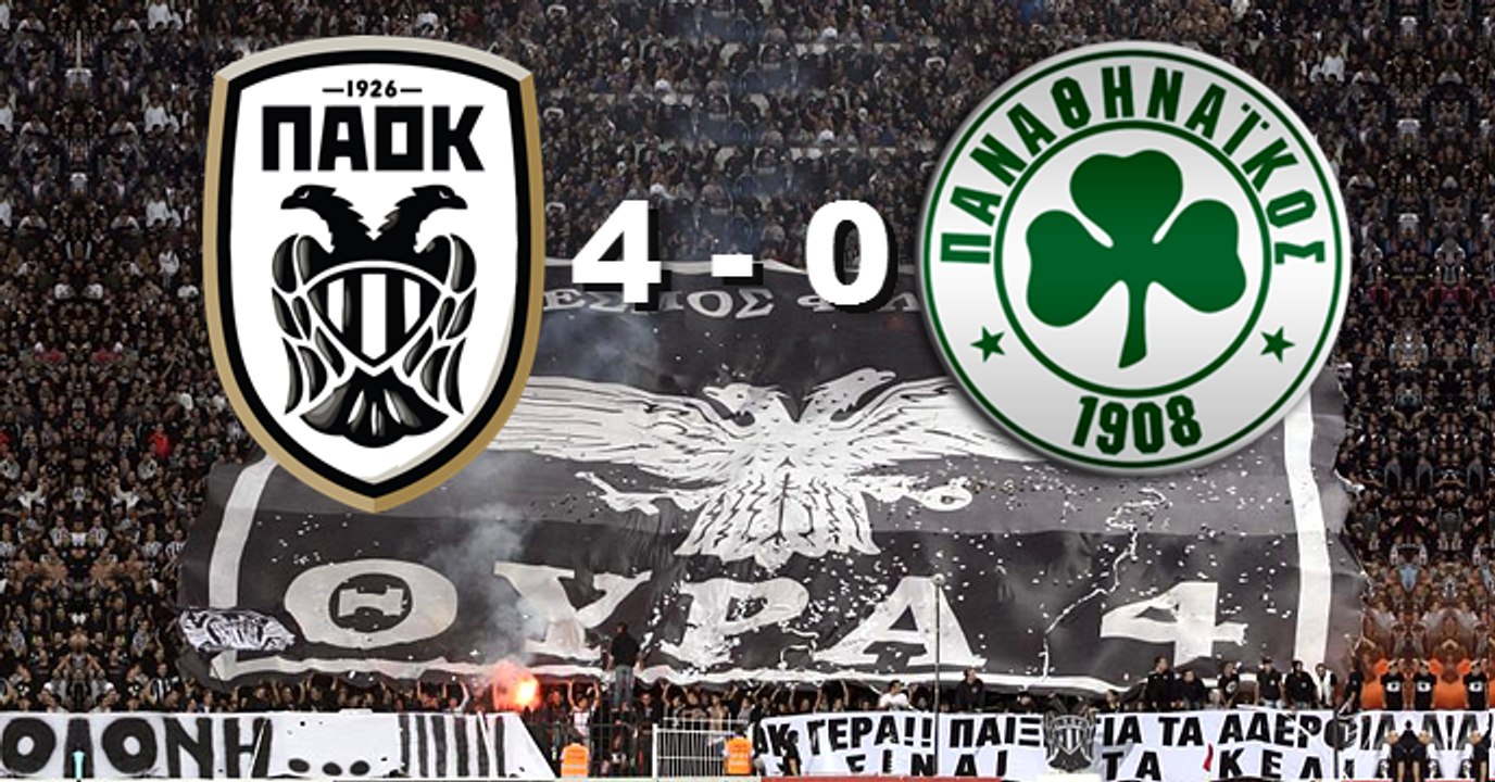 ΠΑΟΚ-Παναθηναϊκός 4-0. Γκολ, Φάσεις, Highlights