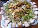 【メガ盛り＆激辛】航海屋のメガ盛りＷチャーシュー麺と激辛パッカ丼