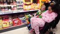 Bad Baby VS Crybaby Giant Spiders Attack Girl In Supermarket Compilation Toys AndMe (SKIT)