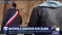 Emmanuel Macron est arrivé à Oradour-sur-Glane
