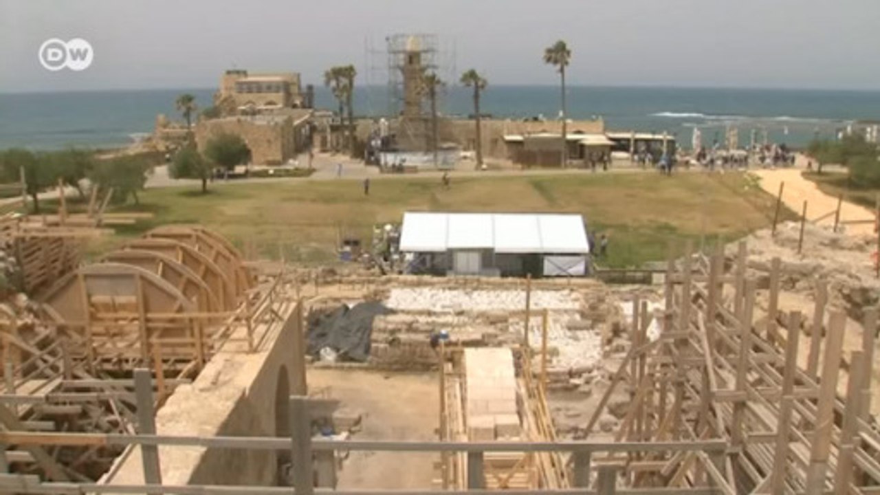 İsrail’deki Roma tapınağı gün yüzüne çıkıyor