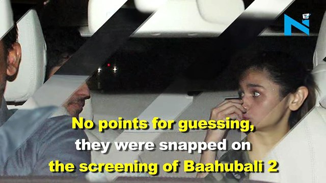 Date night! Lovebirds Sidharth-Alia catch up at ‘Baahubali- The Conclusion’ screening