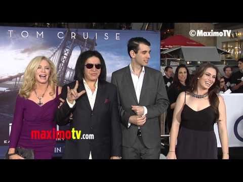 Gene Simmons, Shannon Tweed, Nick and Sophie Simmons Oblivion Premiere in Los Angeles