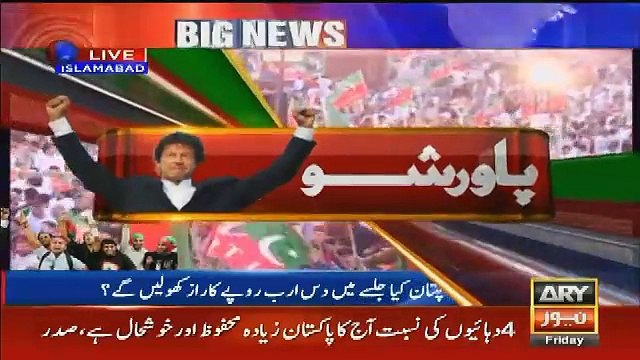 Aerial View Of PTI Jalsa In Islamabad Before Imran Khan's Arrival