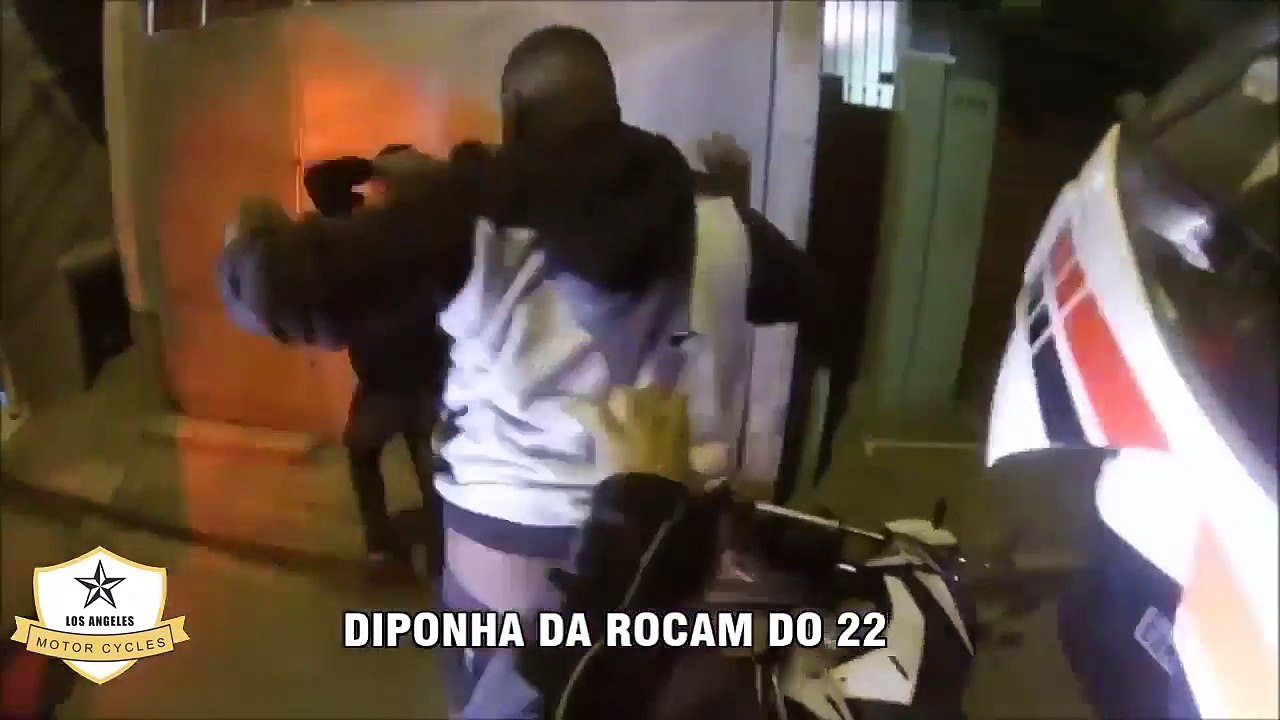 Motorcycle Police chases helmet cam Brazil   motor accident compilation 2017