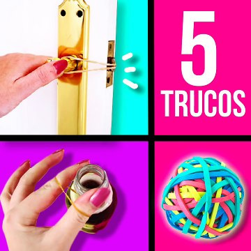 RUBBER BAND Life Hacks _ TRUCOS con GOMAS ELÁSTICAS ✅ Top Tips and Tricks in 1 minute
