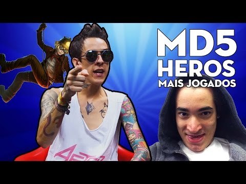 CAMPEÕES MAIS JOGADOS DO LOL