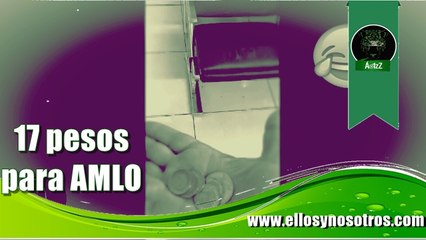 #Corupcionsititita Noroña recibe 17 pesos para llevarlos a AMLO