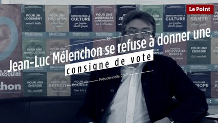 Jean-Luc Mélenchon se refuse à donner une consigne de vote