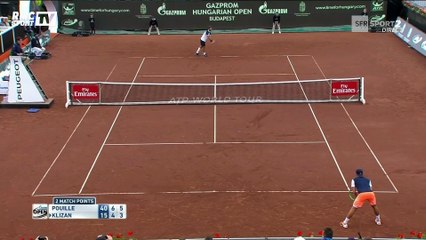 Lucas Pouille se qualifie pour les demi-finales du tournoi de Budapest