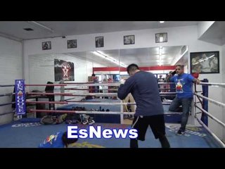 Epic Brandon Rios Loves His Spanish Music Yells At Seckbach For Turning Music OFF !!! EsNews Boxing