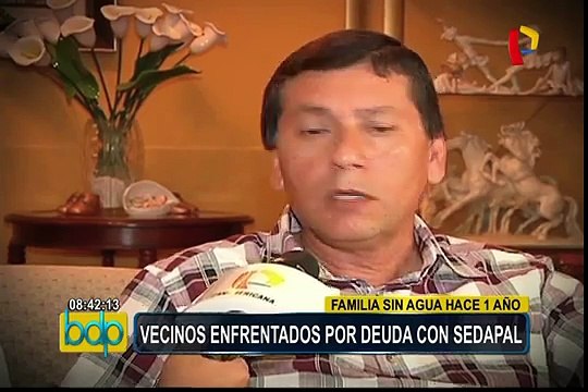 Familia sin agua hace 1 año: Vecinos enfrentados por deuda con Sedapal