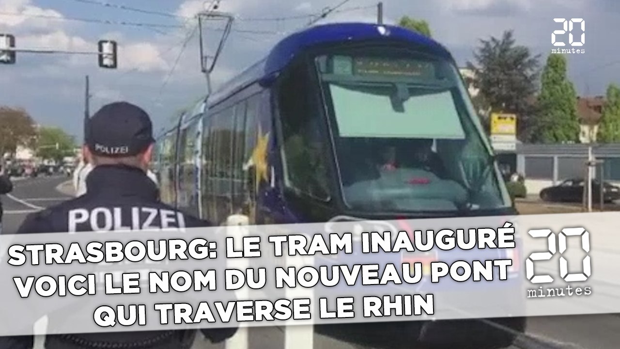 Strasbourg: Le tram vers Kehl  inauguré, voici le nom du  nouveau pont qui traverse le Rhin