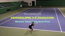 ‪Womens Team Comp. JAPAN vs. CHINA,Singles  UEHARA Eri vs. ZHAO Lei Game1‬