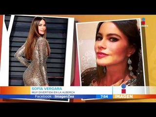 Sofía Vergara se divierte sobre un toro en la alberca | Imagen Noticias con Francisco Zea