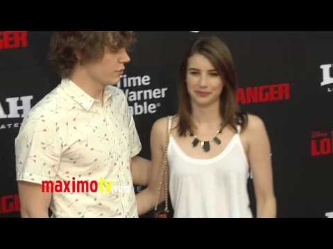 Emma Roberts and Evan Peters The Lone Ranger Premiere Disney California Adventure Park