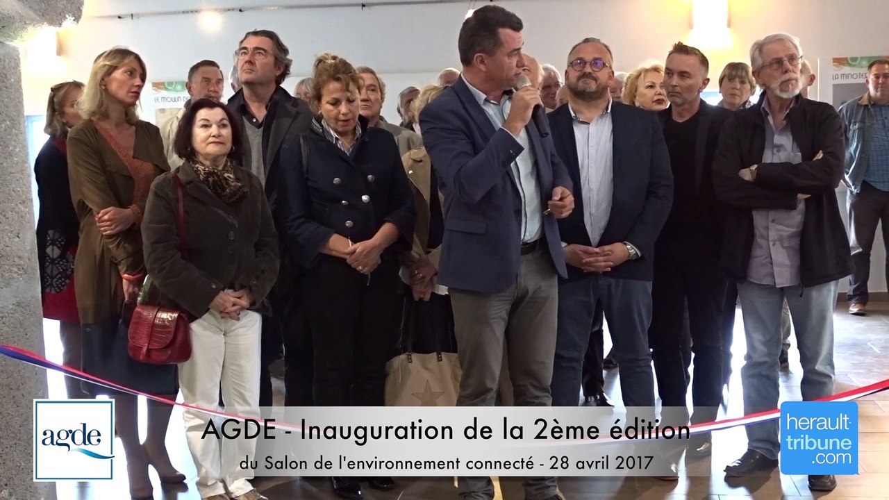 AGDE - INAUGURATION DE LA 2EME EDITION DU SALON DE L'ENVIRONNEMENT CONNECTE 28 AVRIL 2017