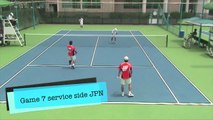 日本 vs. 台湾 No.2ダブルス 鹿島鉄平・高川経生 vs.林鼎鈞・劉家綸 7