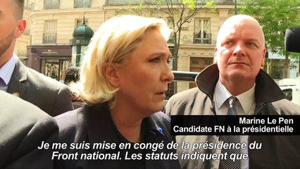 Présidence du FN: Jalkh "très affecté", selon Marine Le Pen
