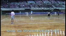 篠原・小林（日体大桜友会・ミズノ）vs.品川・黒羽（学連　早稲田） SHINOHARA/KOBAYASHI vs. SHINAGAWA/KUROHA 1    ソフトテニス   