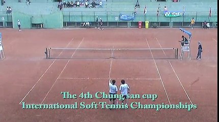 "TAIWAN OPEN2007" SUGANO/KOBAYASHI(JPN) vs. HUANG/CHEN(TPE) 9++ ソフトテニス ++