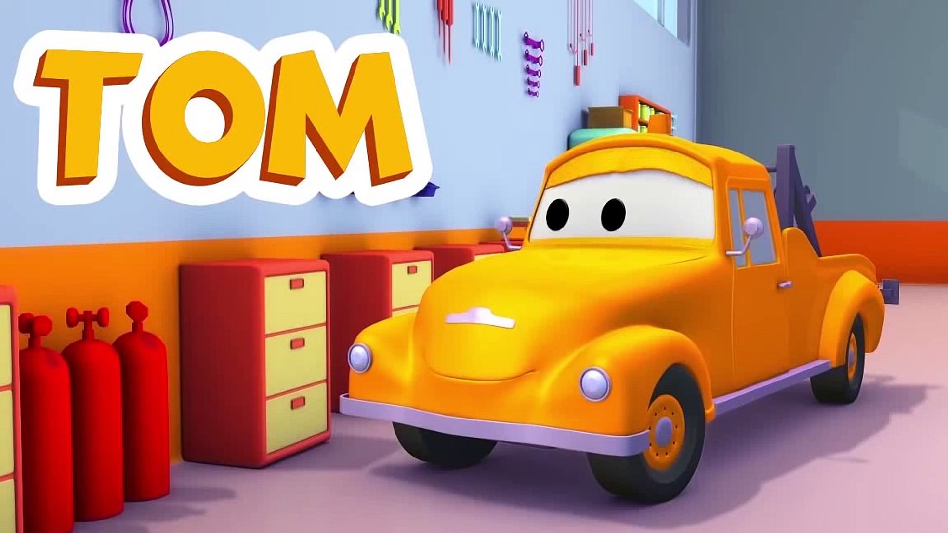 Tom der Abschleppwagen und Das kleine blaue Rennauto in Autopolis |  Lastwagen Bau Cartoon - Dailymotion Video