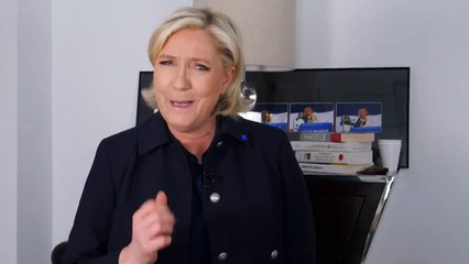 Marine Le Pen exhorte les électeurs de La France insoumise à "faire barrage" à Macron