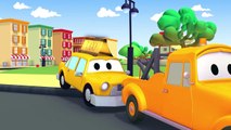 Tom der Abschleppwagen und Rennauto, MÃ¼llauto, Taxi in Autopolis | Lastwagen Cartoon fûr