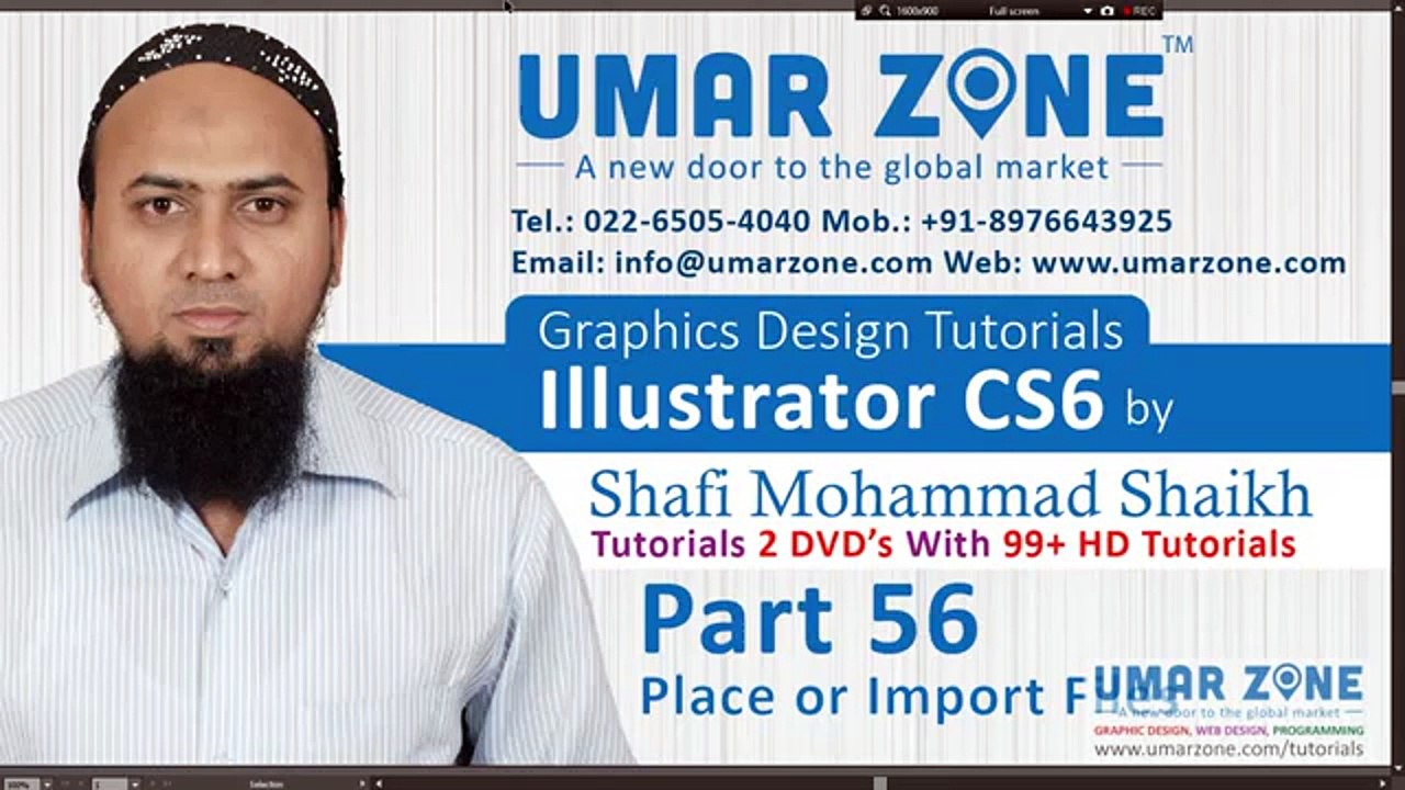 Part 56 Place or Import Files in Illustrator CS6 Hindi Tutorials