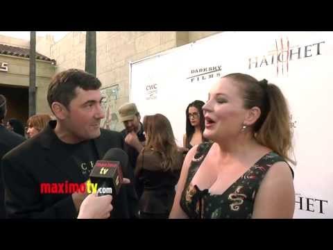 Will Barratt and Sarah Elbert Interview HATCHET III Premiere Red Carpet Arrivals