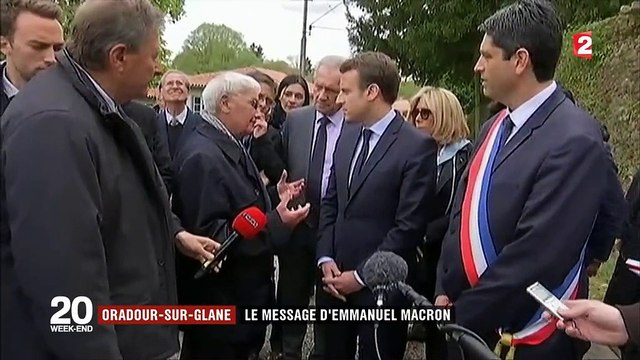 Oradour-sur-Glane : Emmanuel Macron en appelle au devoir de mémoire