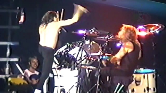 Metallica - Lars Ulrich And James Hetfield Drum Battle Jackson, MS, USA - 1992
