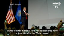 Trump rallies NRA 'friends' on eve of 100-day milestone