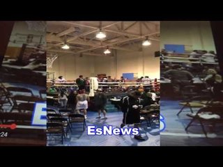 WHAT SPARKED THE BRAWL IN LA? a punch that landed after bell EsNews Boxing