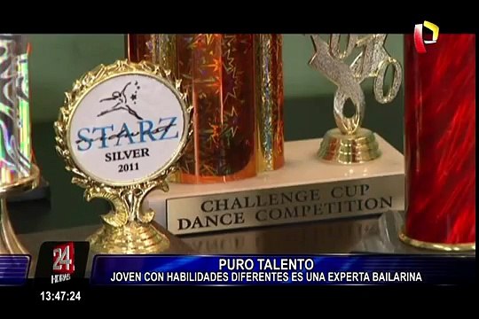 Joven con habilidades diferentes es una experta bailarina