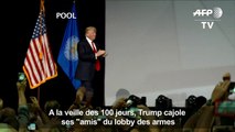 A la veille des 100 jours, Trump cajole ses 