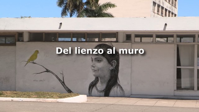 Dos artistas cubanos se mudan del lienzo al muro
