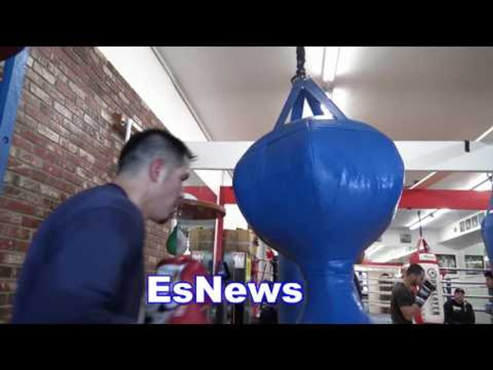 brandon rios landing monster uppercuts working with ricky funez EsNews Boxing