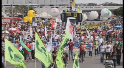 La huelga contra las reformas promovidas por Temer se siente en todo Brasil