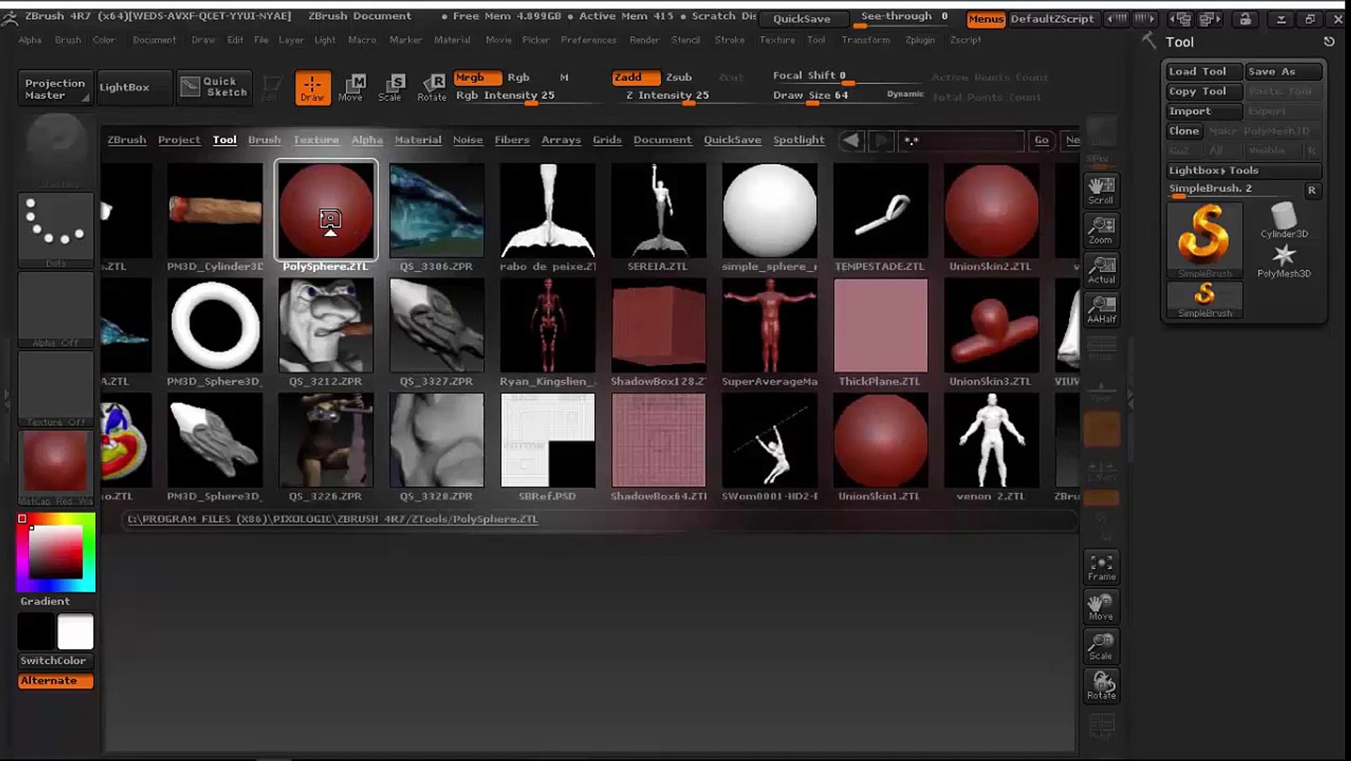⁣CURSO DE ZBRUSH AULA 1 INTERFACE
