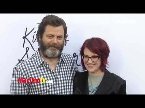 Megan Mullally and Nick Offerman The Kings of Summer Los Angeles Premiere ARRIVALS