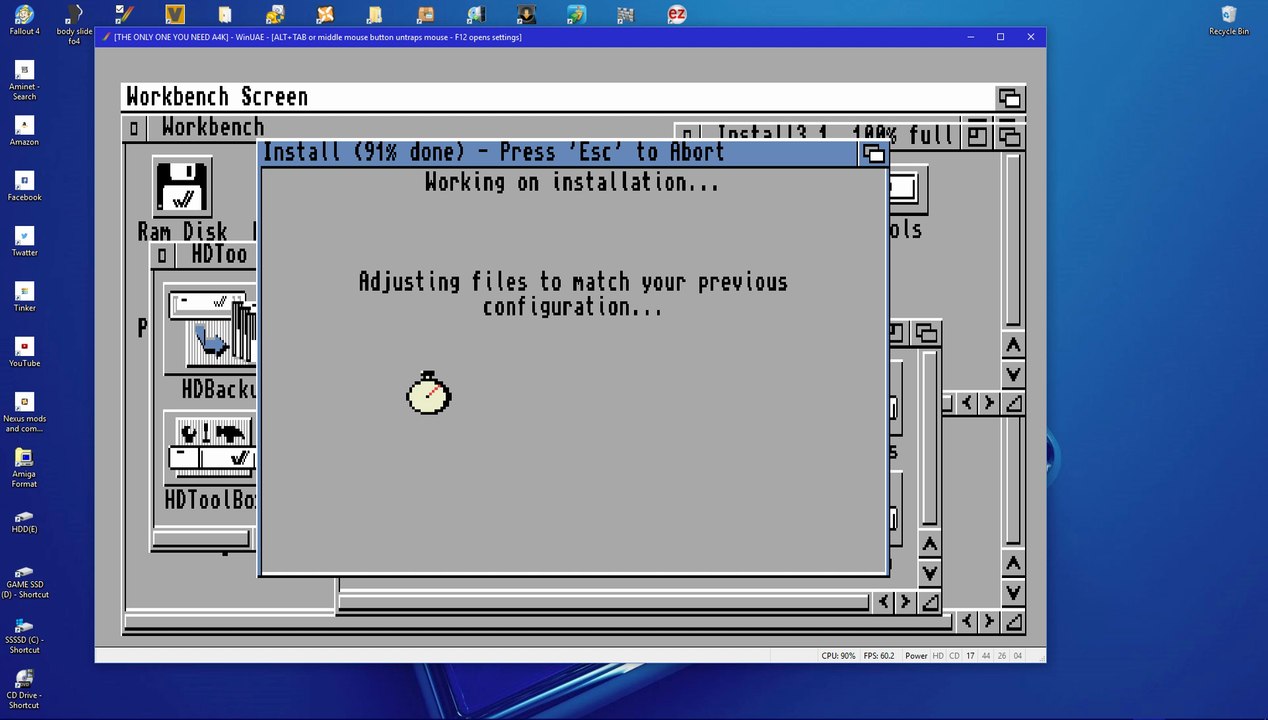 Amiga 4000 WB 3.1 Install