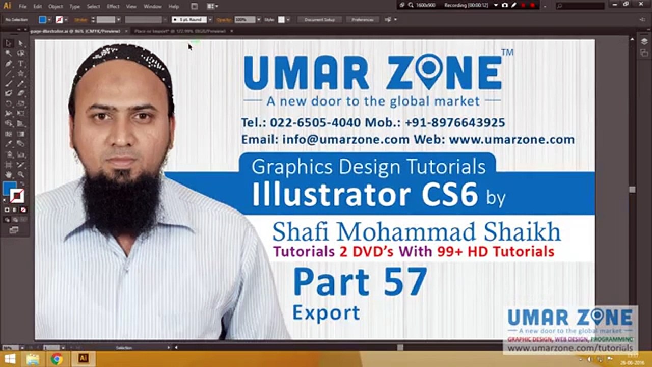 Part 57 Export in Illustrator CS6 Hindi Tutorials