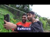 Amir Khan Meets Fan Who Tells Him - He's AWASOME! EsNews Boxing