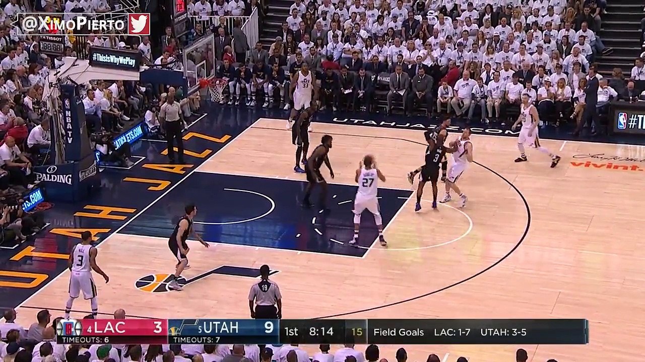 Chris Paul's Amazing Shot - Clippers vs Jazz - Game 6 - April 28, 2017 - 2017 NBA Playoffs - YouTube