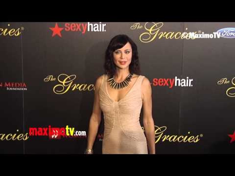 Catherine Bell 2013 "Gracie Awards" Gala Red Carpet ARRIVALS