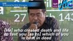 Indonesia's prominent Quran reciter dies reading the holy book