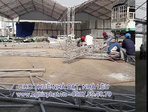 Cho thuê nhà bạt không gian làm nhà kho chứa hàng