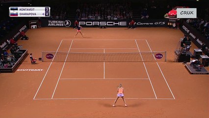 Stuttgart 2017 Quarter Final Highlight Maria Sharapova vs Anett Kontaveit